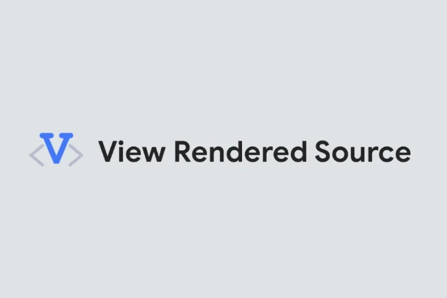 View Rendered Source - Estensione Browser - Logo